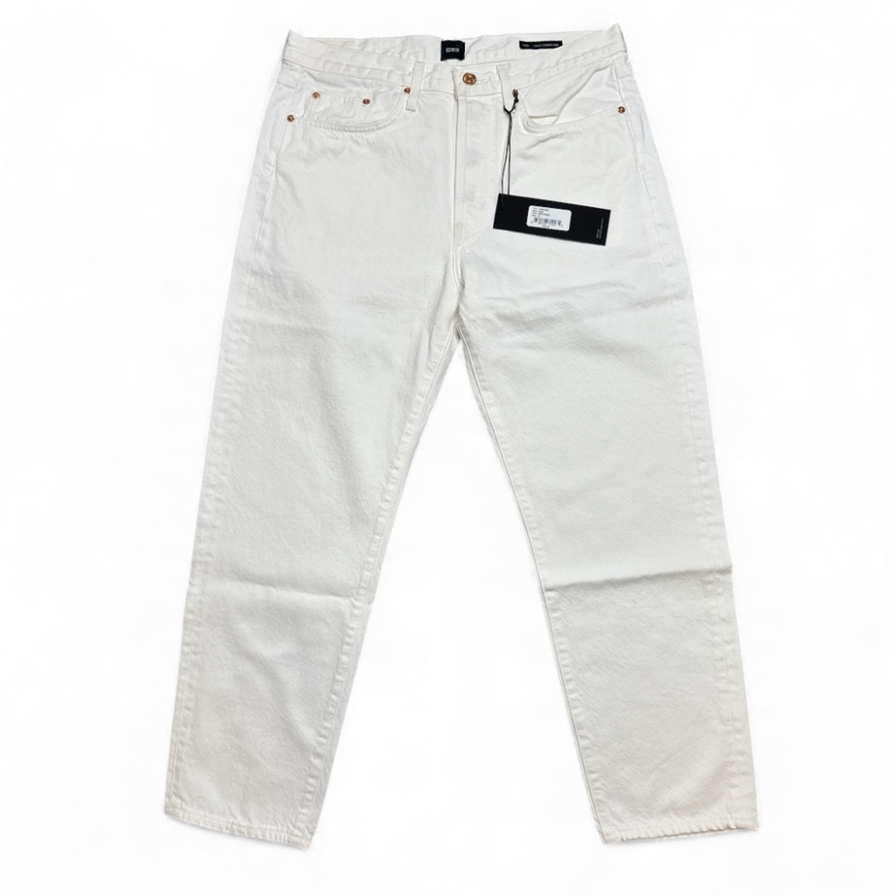NWT Edwin Hana classic straight crop jeans in white noise size 32 - Picture 3 of 10